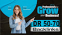 strong DR backlinks to skyrocket SEO