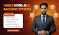 be your node js developer for developing apis and backend