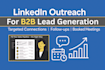 do linkedin b2b lead generation and appointment setting with manual outreach