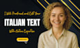 proofread and edit your italian text like a native
