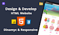 design a world class modern static web site