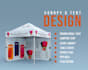 design custom canopy tent, pop up tent, event tent