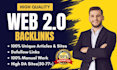 create web 2 0 backlinks for website top ranking