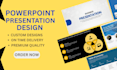 design powepoint presentations, pitch decks, and templates