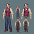 draw simple 2d game characters