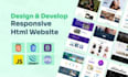 design and develop static responsive websites