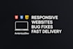 create a responsive website using HTML, CSS and js