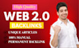 create high quality contexual web 2 0 backlinks