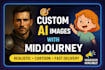 create unique ai generated images and illustrations using midjourney