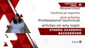 write technical articles on any topic