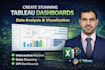 create do data analysis and create tableau dashboard