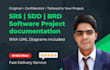 write srs, sdd, brd and software project documentation with uml diagram