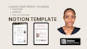 notion virtual assistant, notion dashboard, notion template