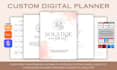 etsy digital planner, hyperlinked planner, printable planner, notion planner