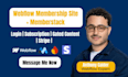 design webflow membership website with memberstack for recruitment portal