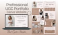 design a ugc portfolio website on canva