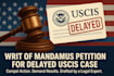 draft a writ of mandamus petition for a delayed green card, visa, uscis process