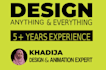 be your professional  graphic designer and  blender expert