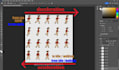 create 2d game character, sprite sheet, animation