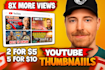 amazing youtube thumbnail design with quick delivery