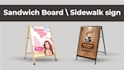 design outstanding sandwich board , sidewalk sign board, outdoor sign