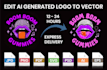 edit and vectorize your old or ai generated logo