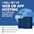 set up web or app hosting on a server