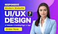 do figma website design, figma design, website UI UX design, website mockup