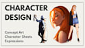 design a unique character reference sheet for your oc