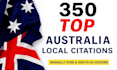 do 350 au local citation building to rank higher in maps