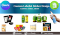 design professional product label and packaging