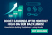 skyrocket ranking with monthly SEO backlinks high domain