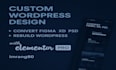 design and rebuild wordpress site with elementor pro