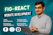 build a responsive react landing page with tailwind CSS and animations