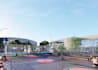 render cgi 3d sports complex stadium yoga gym center, tennis club courts model