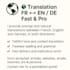 text translation fast and good