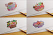 design ice cream, chocolate, sweets, treat, candy logo