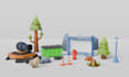 make low poly 3d assets