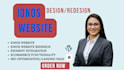 clone, edit, design redesign convert wordpress, wix ionos website, ionos design