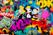 create unique street art graffiti collage