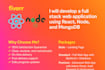 make a full stack website with react, node js and my sql
