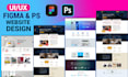 design modern UI UX website using figma or photoshop