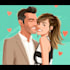 cartoonize your couple portrait