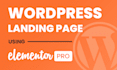 design a high converting wordpress landing page using elementor