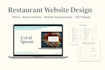 design a stunning restaurant website