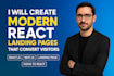 create modern react landing pages that boost sales urgently