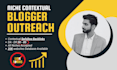 do SEO contextual backlink building through blogger outreach