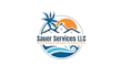 design construction meets beach logo