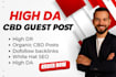 write and publish article on high da cbd website with do follow backlinks