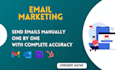 send the manually emails one by one